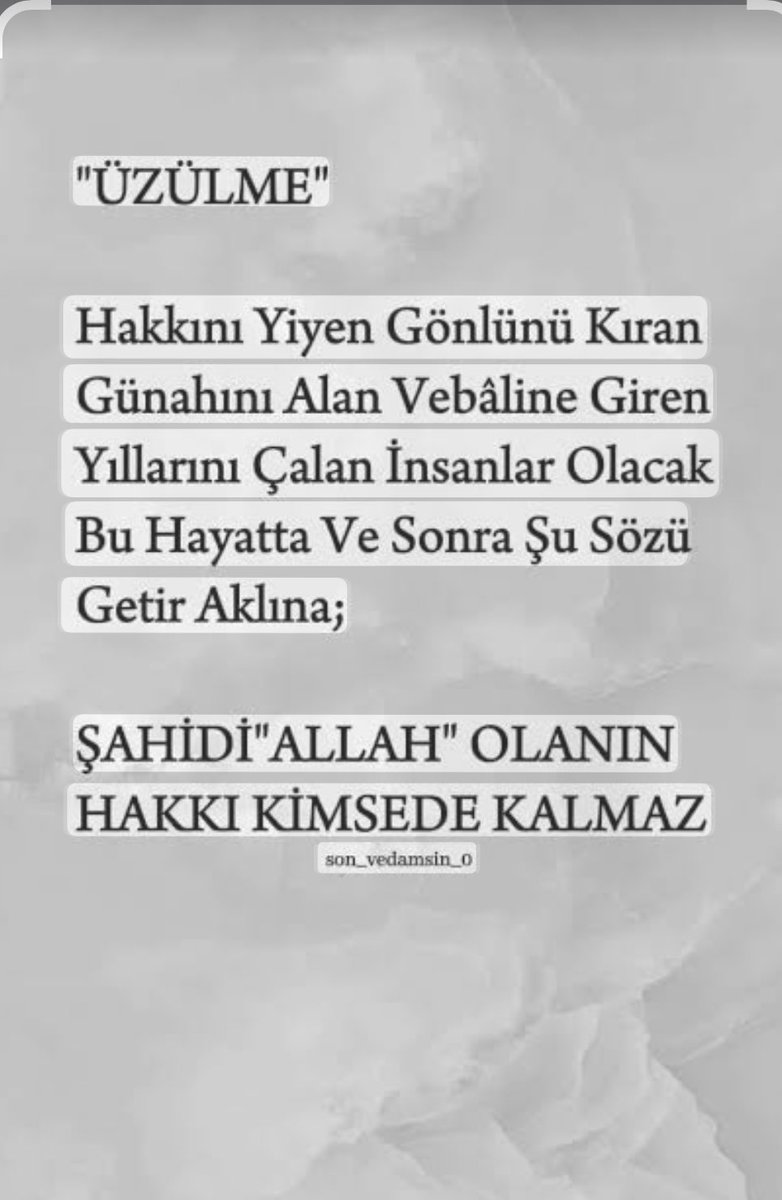 İnsanların mağduriyeti üzerinden kendisine ekonomik katma değer sağlayanlar gelecekte mutlu olacaklarını mı sanıyorlar?

Mevlam neylerse güzel eylesin.

Bekleyelim,görelim.

İmtihan dünyası bu dünya hepimiz farkında 

olup,kendimizi çek edelim…