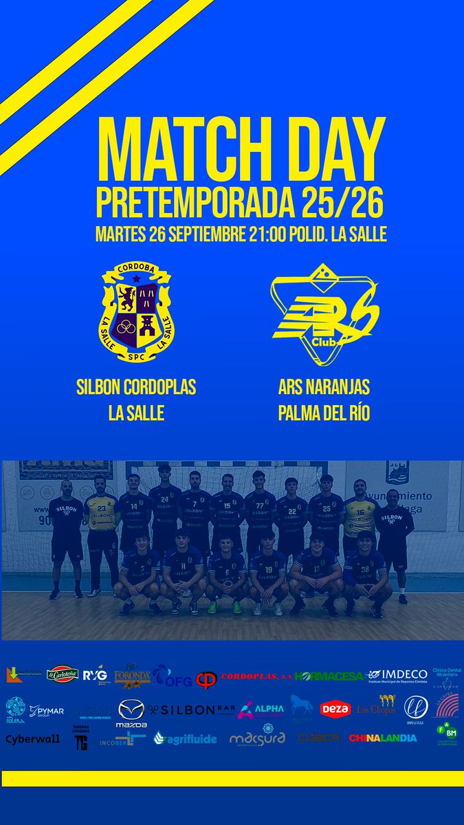 balonmanosalle's tweet photo. Segundo test de pretemporada para los pupilos de Moriana.

Vuelve el balonmano al colegio, hoy a las 21:00 recibimos la visita del @arspalmadelrio.
❌ No habrá streaming
🎟️ Entrada gratuita

🔥 ¡Os esperamos a tod@s! 🔥 https://t.co/R2o5monbFY