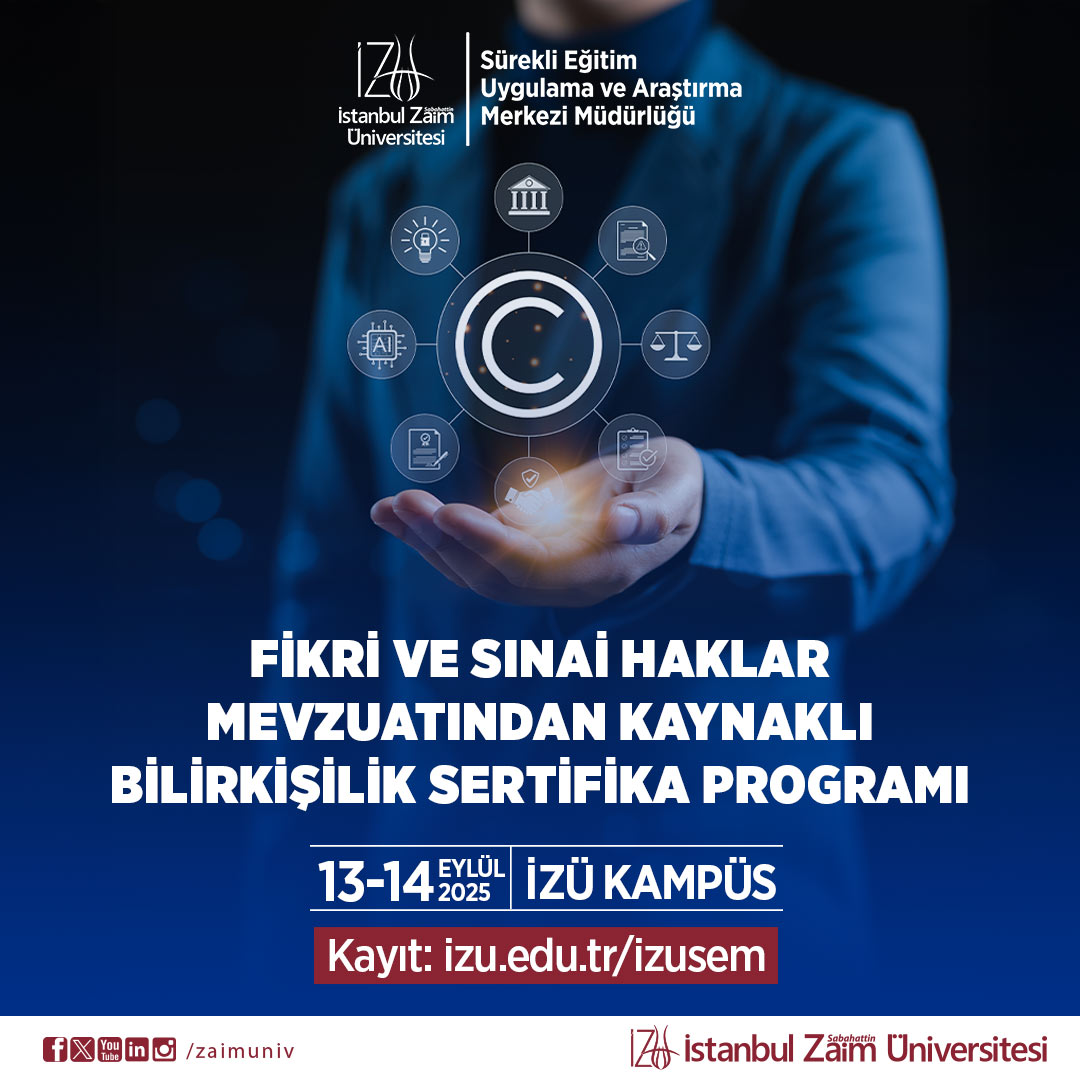 İZÜSEM'de yeni sertifika programı:
Kayıt ve detay için: kisa.link/OnqIi

<a href="/zaimuniv/">İZÜ</a>