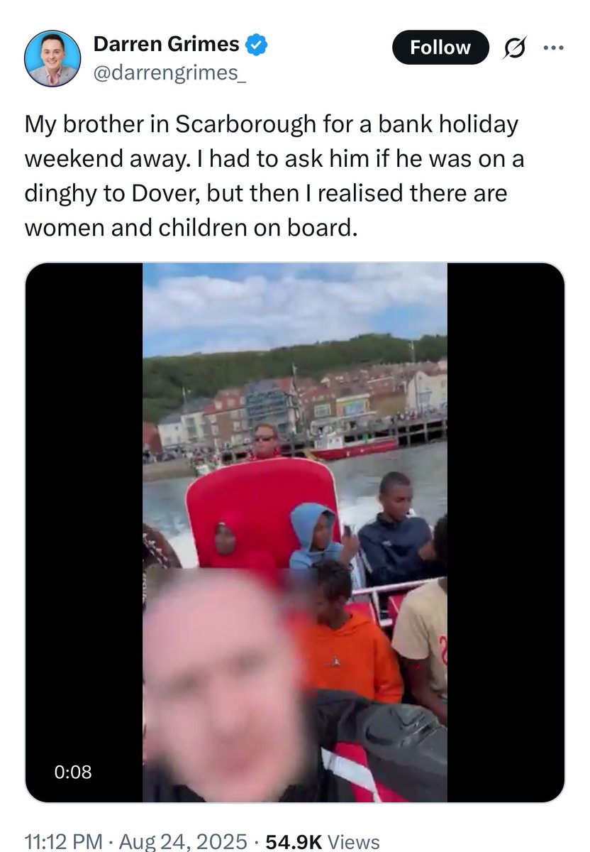 Harry Eccles (@heccles94) on Twitter photo This is gross and blatant racism.
<a href="/ReformUK/">ReformUK</a> I expect <a href="/darrengrimes_/">Darren Grimes</a> to be suspended by the end of the day, otherwise you accept your party is in fact blatantly racist.
I also hope <a href="/DurhamCouncil/">Durham County Council</a> and <a href="/DurhamPolice/">Durham Constabulary</a> investigate.
RT if you think this is disgraceful. This is gross and blatant racism.
<a href="/ReformUK/">ReformUK</a> I expect <a href="/darrengrimes_/">Darren Grimes</a> to be suspended by the end of the day, otherwise you accept your party is in fact blatantly racist.
I also hope <a href="/DurhamCouncil/">Durham County Council</a> and <a href="/DurhamPolice/">Durham Constabulary</a> investigate.
RT if you think this is disgraceful.