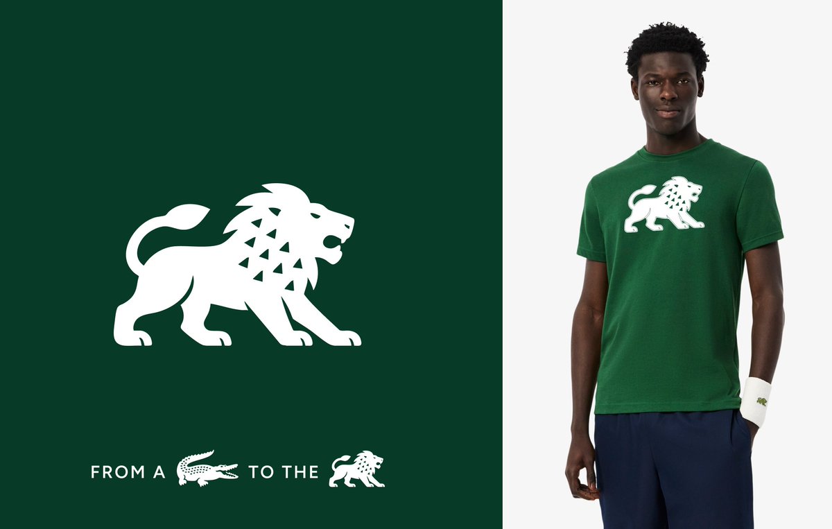From 🐊Crocodile to 🦁Lion
What if the iconic #Lacoste crocodile evolved into a lion?

Inspired by the spirit of Lacoste’s timeless patch. 
I finally decided to test this idea, when i saw GOAT collection from Lacoste last week.