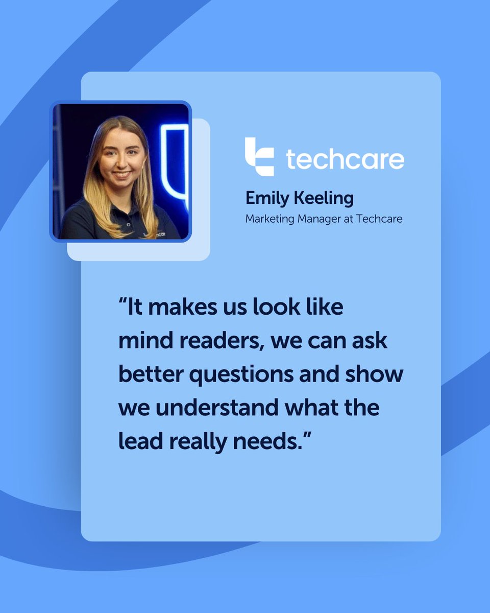 mouseflow's tweet image. 🫢 The old playbook: pitch features and hope something sticks.
🩵 The new playbook: understand your lead so well, the sales call feels like a solution, not a pitch.
That shift is happening across SaaS, and Techcare is living proof!