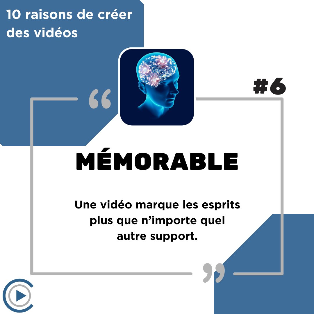 COMMONLINECH's tweet image. 📷 La #VIDEO est le support le plus mémorable en #Communication digitale, car elle mobilise à la fois la vue et l’ouïe, transmet l’#information beaucoup plus vite que le texte et génère des émotions qui marquent durablement.