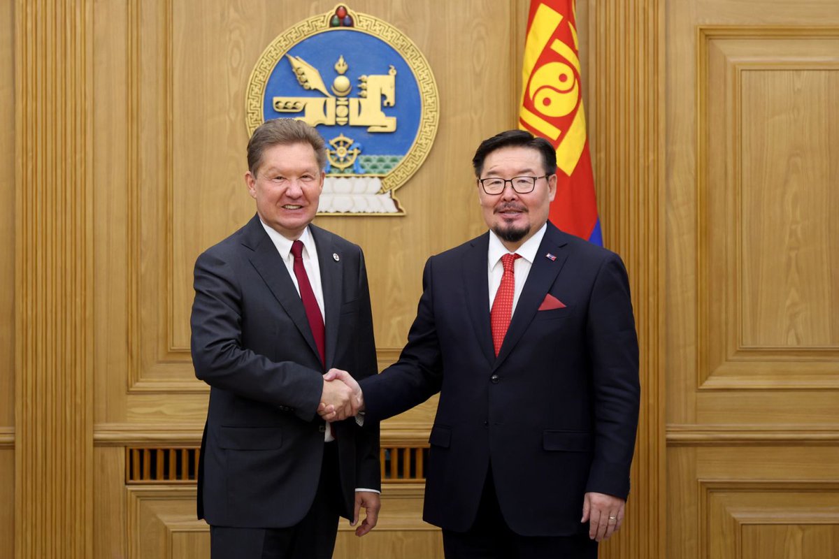 Ерөнхий  сайд Г.Занданшатар манай улсад ажлын айлчлал хийж буй ОХУ-ын “Газпром” нийтийн хувьцаат нийгэмлэгийн удирдах зөвлөлийн дарга А.Б.Миллер тэргүүтэй төлөөлөгчдийг хүлээн авч уулзлаа. Уулзалтын үеэр байгалийн хий, газрын тосны салбарт хамтран ажиллах асуудлаар санал