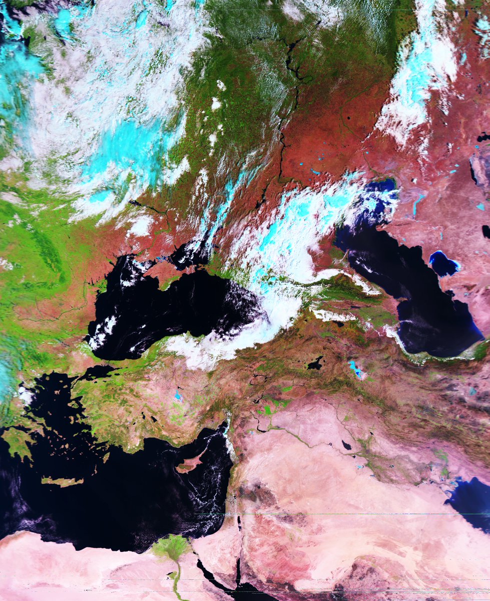 Metop C  System AHRPT RGB 26 Aug 2025 UT 07.22 Max Elevations 8°