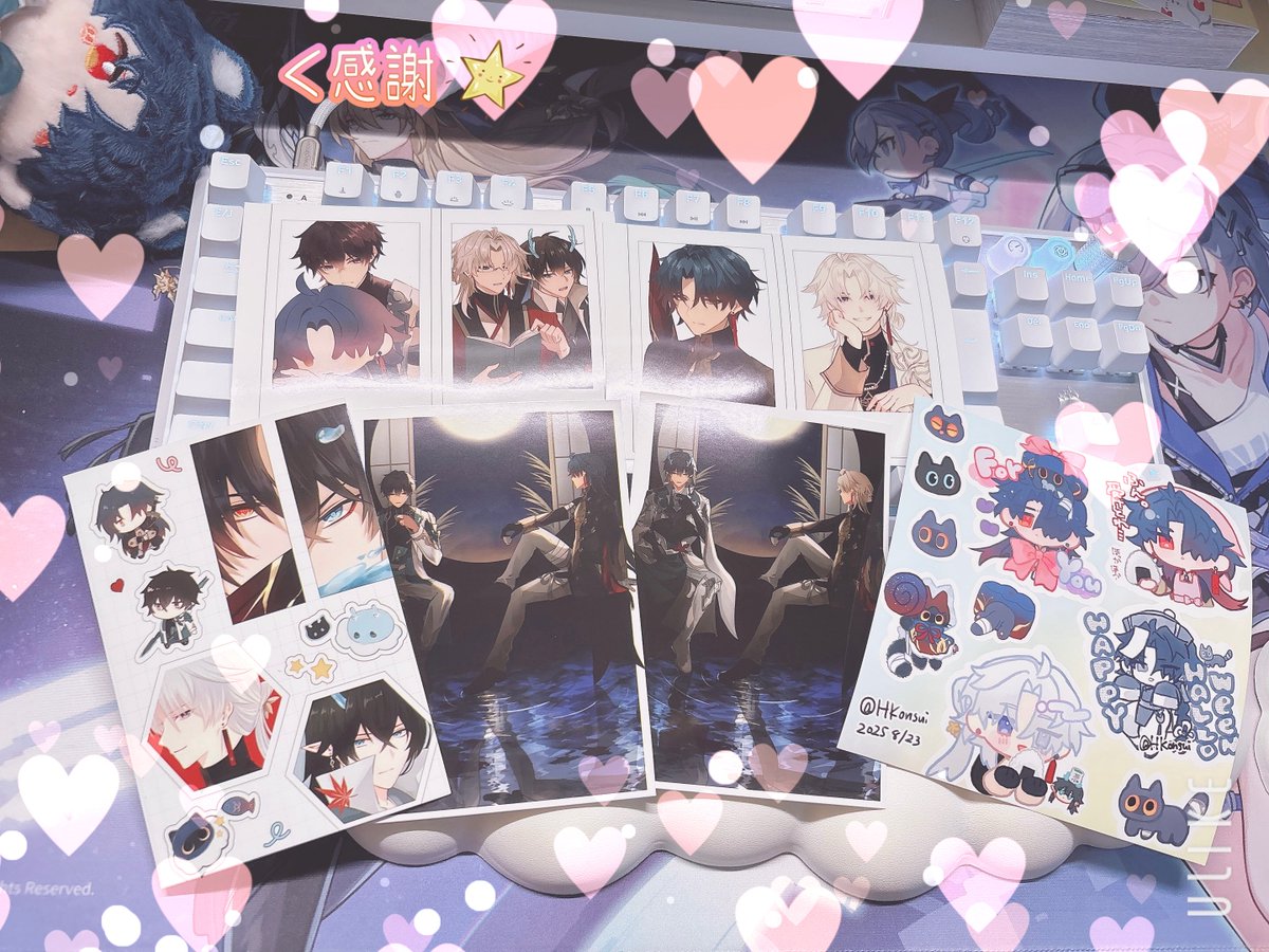 ぐらさん(grr_00z)
こんすいさん(HKonsui)
のネップリさせていただきました✨️✨️ かわいいうつくし…😭😭🩷🩷🩷大事にします…