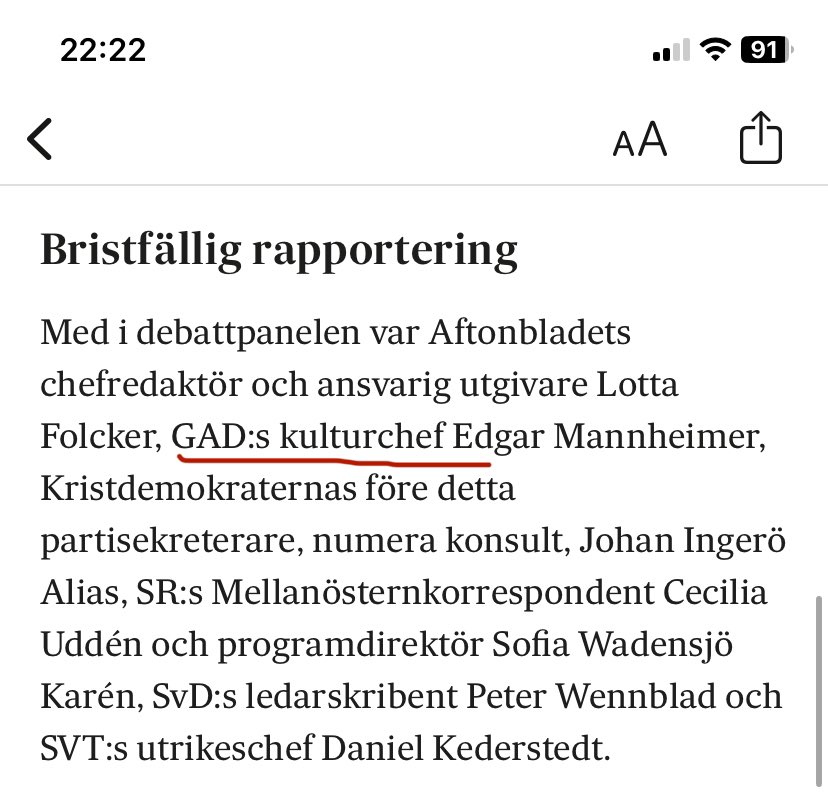 Rebecca Weidmo Uvell (@rebeccawuvell) on Twitter photo Hej <a href="/PK_Stockholm/">Publicistklubben</a> !
Ser att ni till debatten bjöd in ”kulturchefen” för en tidning som inte finns. Så kan jag få en inbjudan till nästa panel, som utrikeschef för Hittepå-Posten? Hej <a href="/PK_Stockholm/">Publicistklubben</a> !
Ser att ni till debatten bjöd in ”kulturchefen” för en tidning som inte finns. Så kan jag få en inbjudan till nästa panel, som utrikeschef för Hittepå-Posten?