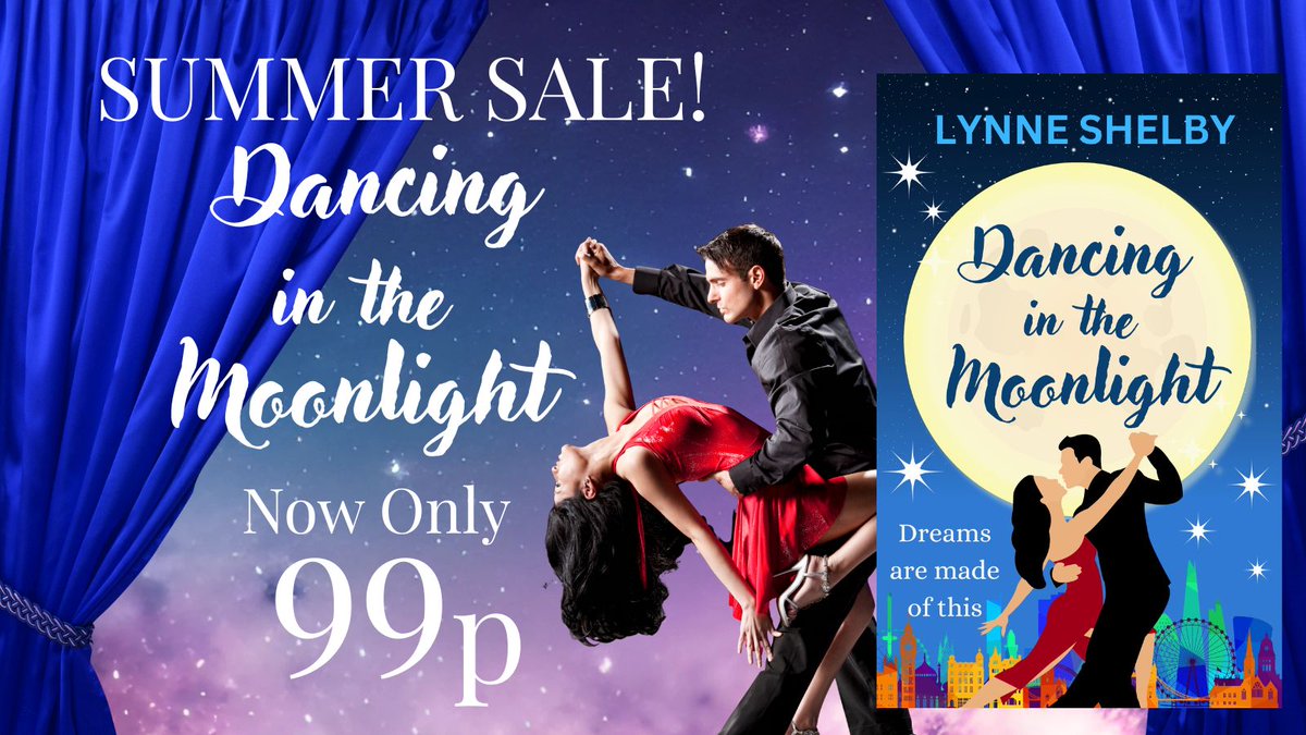 Lynne Shelby (@lynneshelby5) on Twitter photo Summer Sale!
Dancing In The Moonlight
A second chance romance. A secret from the past that can't stay hidden.
99p in ebook - for five more days!
Go, go, go!
#tuesnews <a href="/RNAtweets/">Romantic Novelists' Association</a>
amazon.co.uk/Dancing-Moonli… Summer Sale!
Dancing In The Moonlight
A second chance romance. A secret from the past that can't stay hidden.
99p in ebook - for five more days!
Go, go, go!
#tuesnews <a href="/RNAtweets/">Romantic Novelists' Association</a>
amazon.co.uk/Dancing-Moonli…