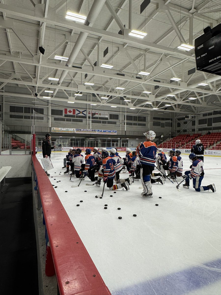 Team 1 is on the Ice now for their first practice of Camp!