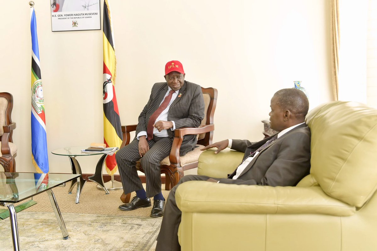 Kiboko (@breth_k) on Twitter photo The South Sudanese SPLM delegation led by the Secretary General Comrade Paul Logale Jumi has arrived in Uganda on invitation by the NRM Secretary General, Rt Hon. <a href="/TodwongR/">Todwong Richard</a> , to attend tomorrow's National Delegates Conference at the Kololo Independence grounds. The South Sudanese SPLM delegation led by the Secretary General Comrade Paul Logale Jumi has arrived in Uganda on invitation by the NRM Secretary General, Rt Hon. <a href="/TodwongR/">Todwong Richard</a> , to attend tomorrow's National Delegates Conference at the Kololo Independence grounds.