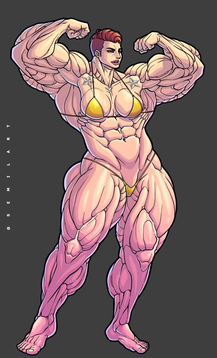 Galactic Fighting Championship
Character: Sasha Doriyhan

Celebrate with us for more bikini muscle girls and boys!
Commissions open: Full Illustration Cell shading with gradients for only $25.
My email.
taktarov888@gmail.com

Follow me on Twitter: @semilart 
Thank you