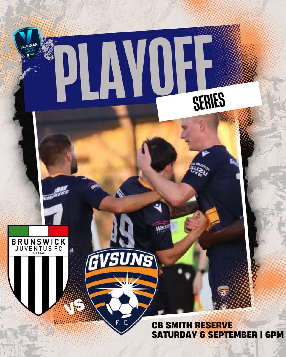 Play Off Series Semi Final Fixture Confirmed!
We’ll head down to CB Smith Reserve to take on Brunswick Juventus for a spot in the final! 

📆 Saturday 6th September
🏟️ CB Smith Reserve
⏰ KO 6pm