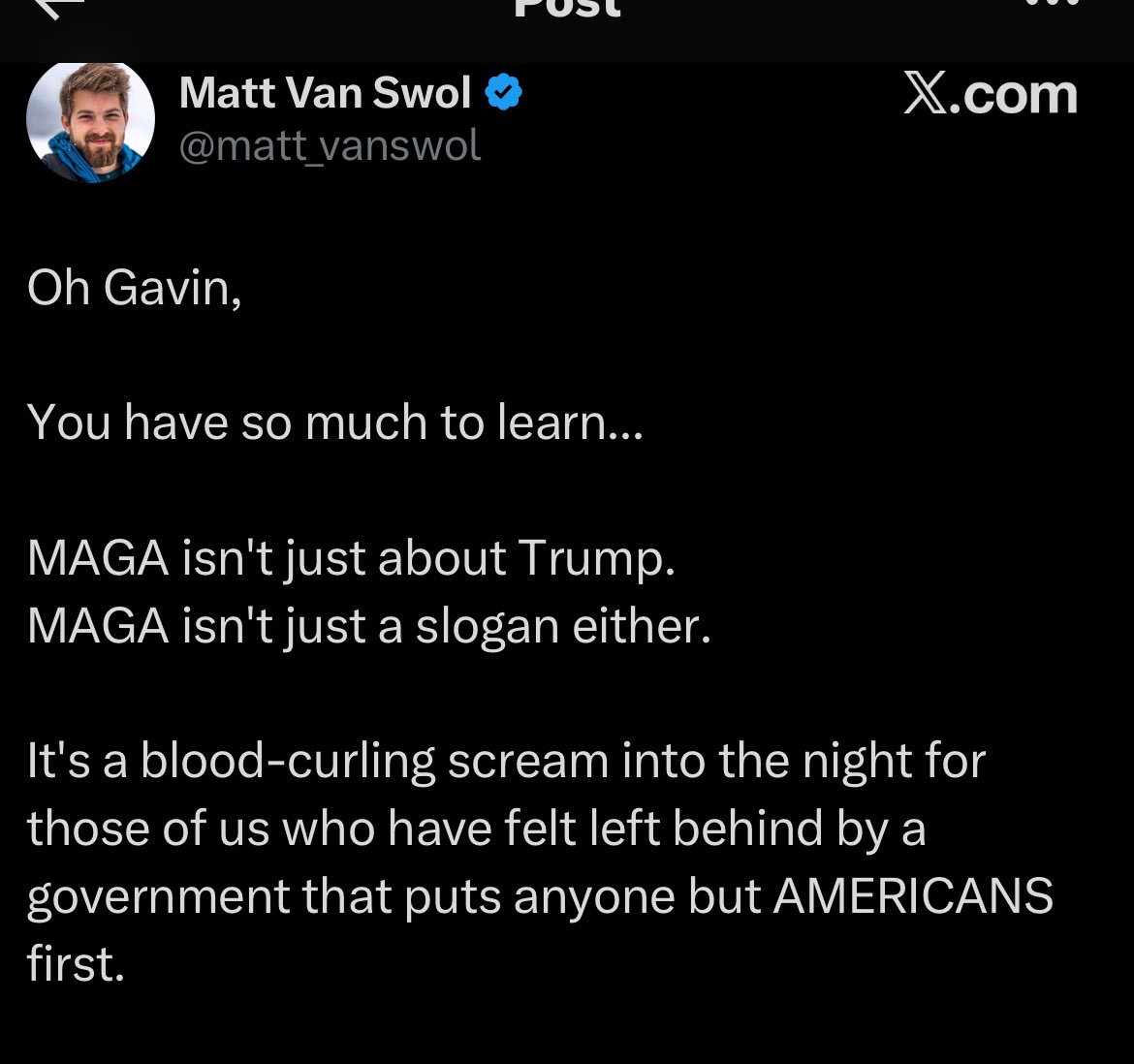 D. Ingus 2.0 (@dingusgottherey) on Twitter photo Let’s review about <a href="/matt_vanswol/">Matt Van Swol</a> : luxury home was not damaged in Weaverville, child of a doctor, failed in all academic pursuits and lies on resume, raised money for a charity without authorization and now can’t or won’t account for $500,000 of our donations. Let’s review about <a href="/matt_vanswol/">Matt Van Swol</a> : luxury home was not damaged in Weaverville, child of a doctor, failed in all academic pursuits and lies on resume, raised money for a charity without authorization and now can’t or won’t account for $500,000 of our donations.
