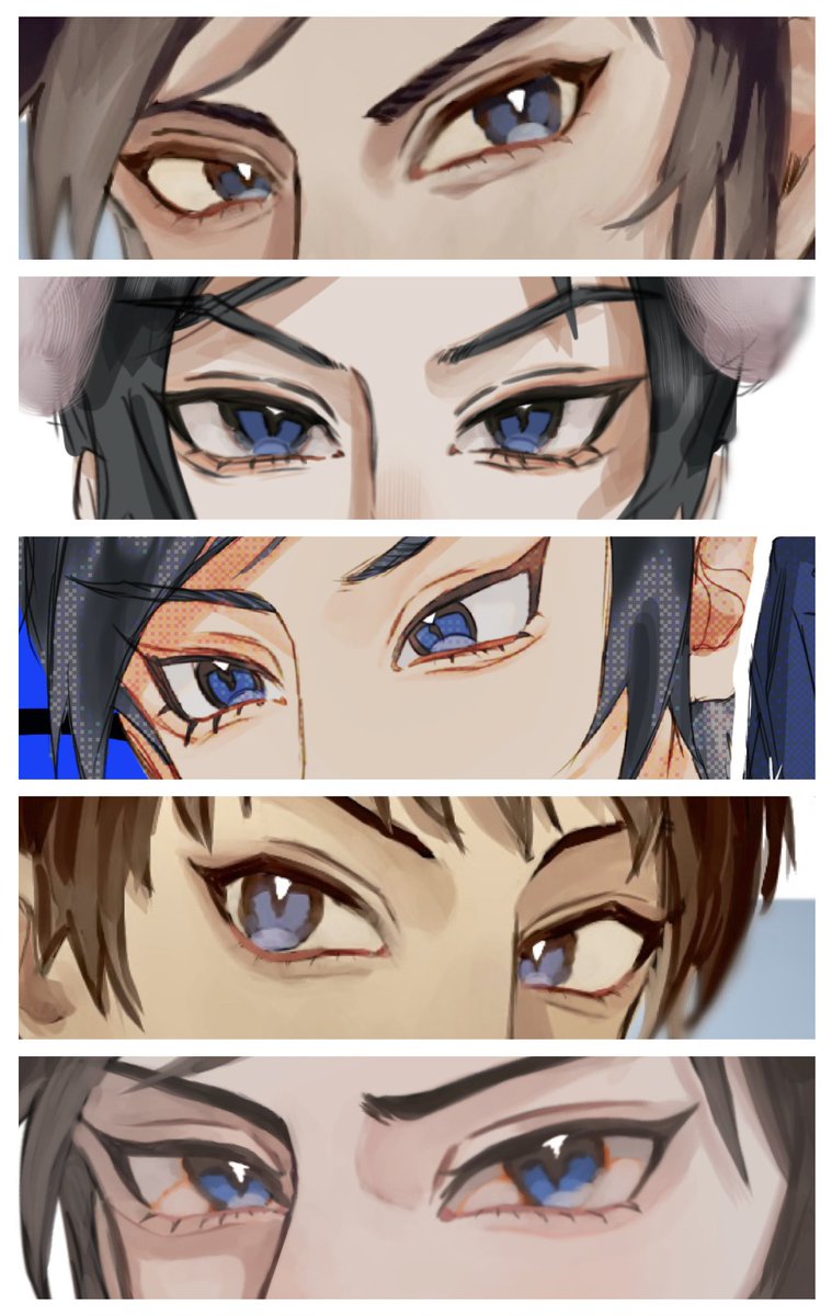 #このタグを見た人は自分の絵の目部分をのせる
下まつげ命