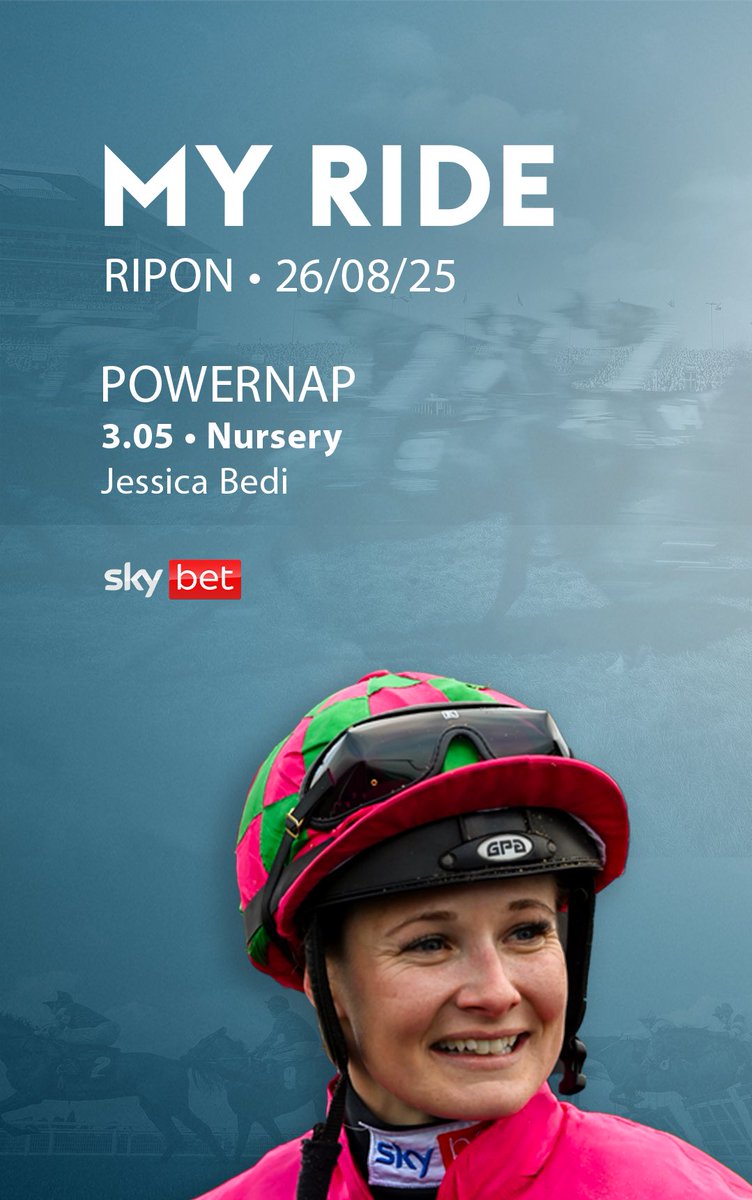 At <a href="/RiponRaces/">Ripon Races</a> with one ride. Good luck to connections 🤞🏻
<a href="/SkyBet/">Sky Bet</a> #fingerscrossed