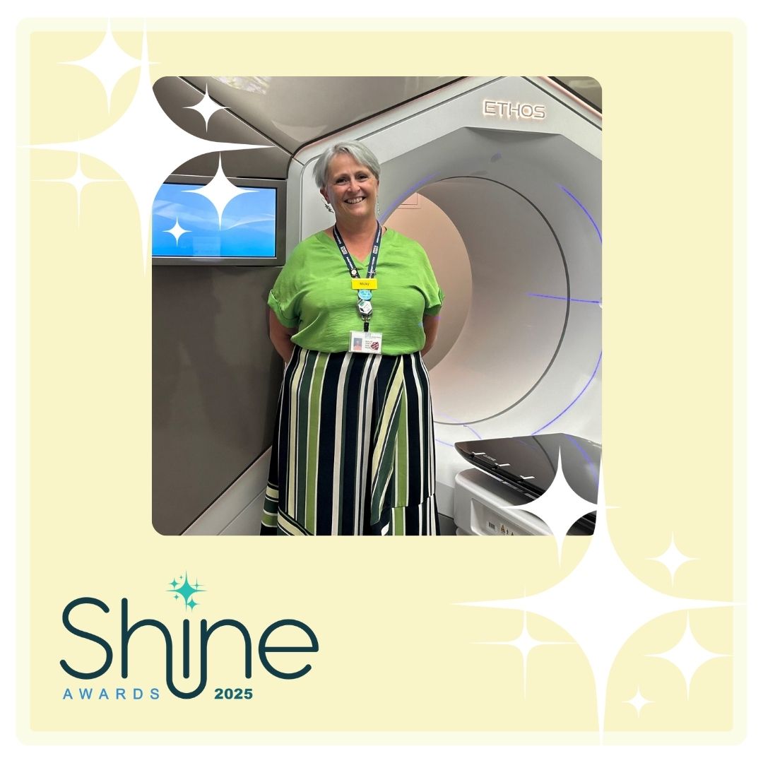 Meet our #MSEShineAwards finalist – Nicky, Head of Radiotherapy Physics!

Nicky has led her department through the implementation of state-of-the-art technologies like the LINAC machine and surface-guided therapy cameras – all have improved patient experience and outcomes