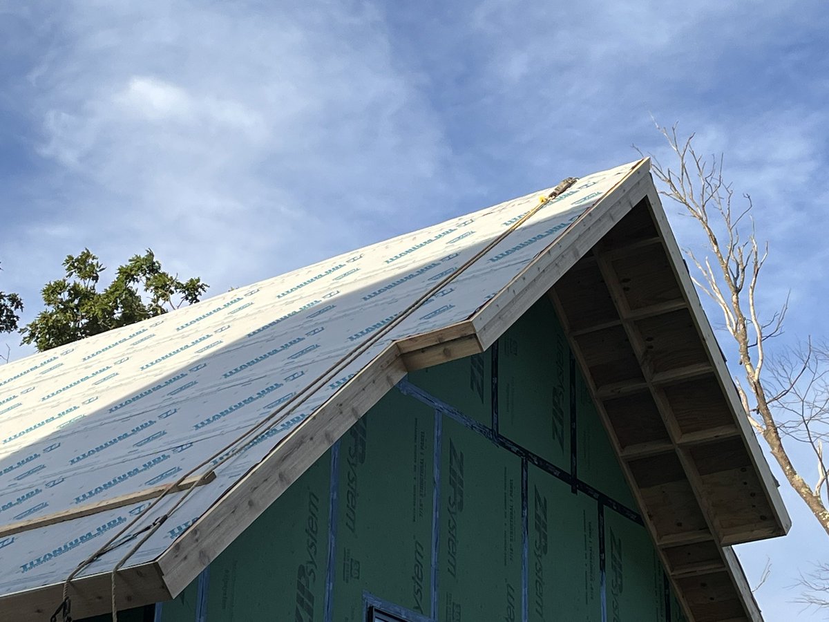 Starting outside trim and siding