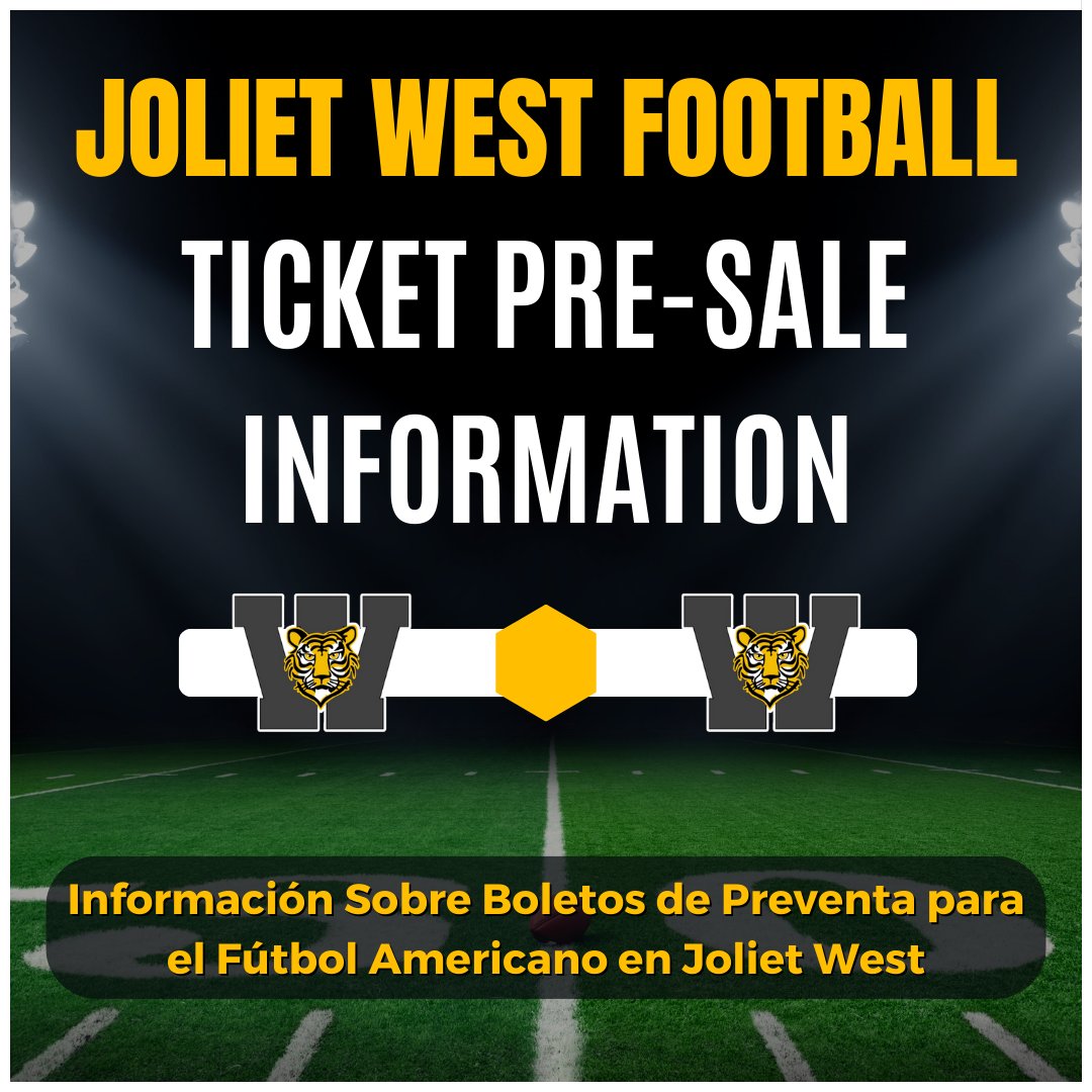 Joliet West Varsity Football Pre-Sale Ticket Info
bit.ly/4lHFcKF