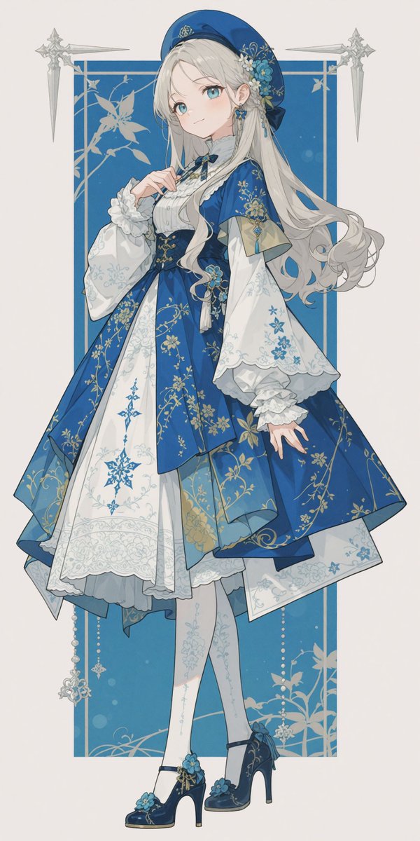 kyo8sai_ai's tweet image. Daily showcase of ribbon and lace fashion
#毎日ロリータファッションを貼る

「蒼と白が紡ぐ静謐な物語」
x.com/kyo8sai_ai/sta…