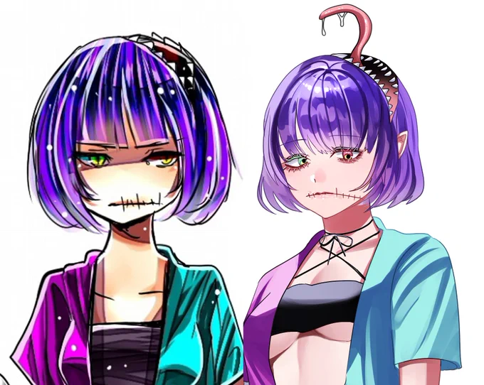 13年前のオリキャラを描きなおしました。楽しい!