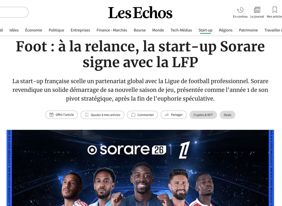 We just announced a multi-year deal with the French Football League, host of the Champions League winners, consolidating our leadership position in the Sports Gaming space with over 300 partners around the world 🔥

As a French national and OM fan, this one feels different 🇫🇷