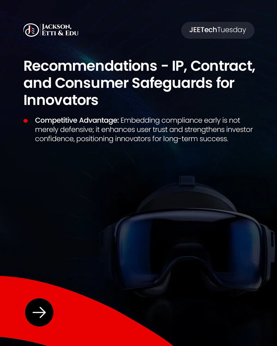 jeeafrica's tweet photo. 3/3
Questions after the slides? Drop them below or send a DM, we’re here to help you innovate safely.
#AugmentedReality #DataPrivacy #NDPA #GAID #JacksonEttiandEdu https://t.co/rwoYB1OYBw