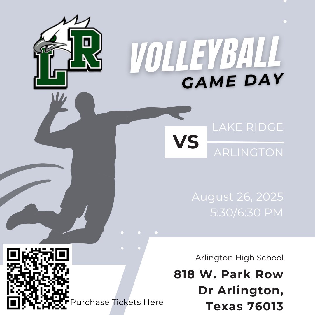 Lake Ridge VB (@lakeridge_vb) on Twitter photo Its GAME DAY! Your Lady Eagles are on the road at Arlington High. Looking for something fun to do? Come on out! #dominate <a href="/MISDathletics/">MISD Athletics Dept.</a> <a href="/mansfieldisd/">Mansfield ISD</a> <a href="/LakeRidgeEagles/">LakeRidgeHighSchool</a> Its GAME DAY! Your Lady Eagles are on the road at Arlington High. Looking for something fun to do? Come on out! #dominate <a href="/MISDathletics/">MISD Athletics Dept.</a> <a href="/mansfieldisd/">Mansfield ISD</a> <a href="/LakeRidgeEagles/">LakeRidgeHighSchool</a>