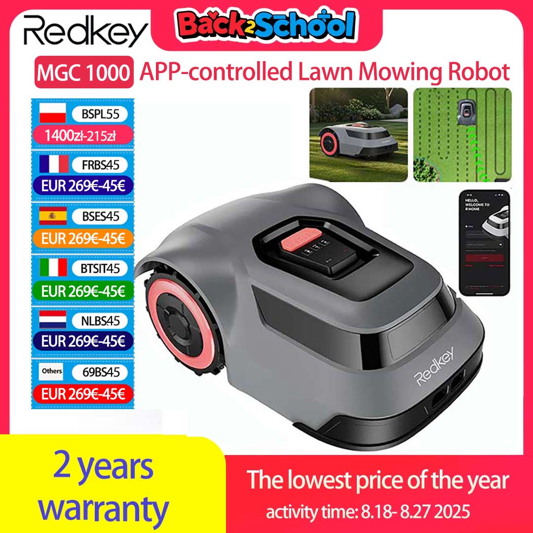 cleanse29's tweet image. C-TOF Robotic Lawn Mower Redkey MGC800 MGC1000 Lawn Mower Robot Cable Break Detection Climbing 45% App Control Automatic Cutting
Price : USD 279.66
🔗Click &amp;amp; Buy: s.click.aliexpress.com/e/_oDlRKz1

#grasscuttingrobot #automaticcuttingrobot #RobotAutomaticCutting #robotcutting #everyone