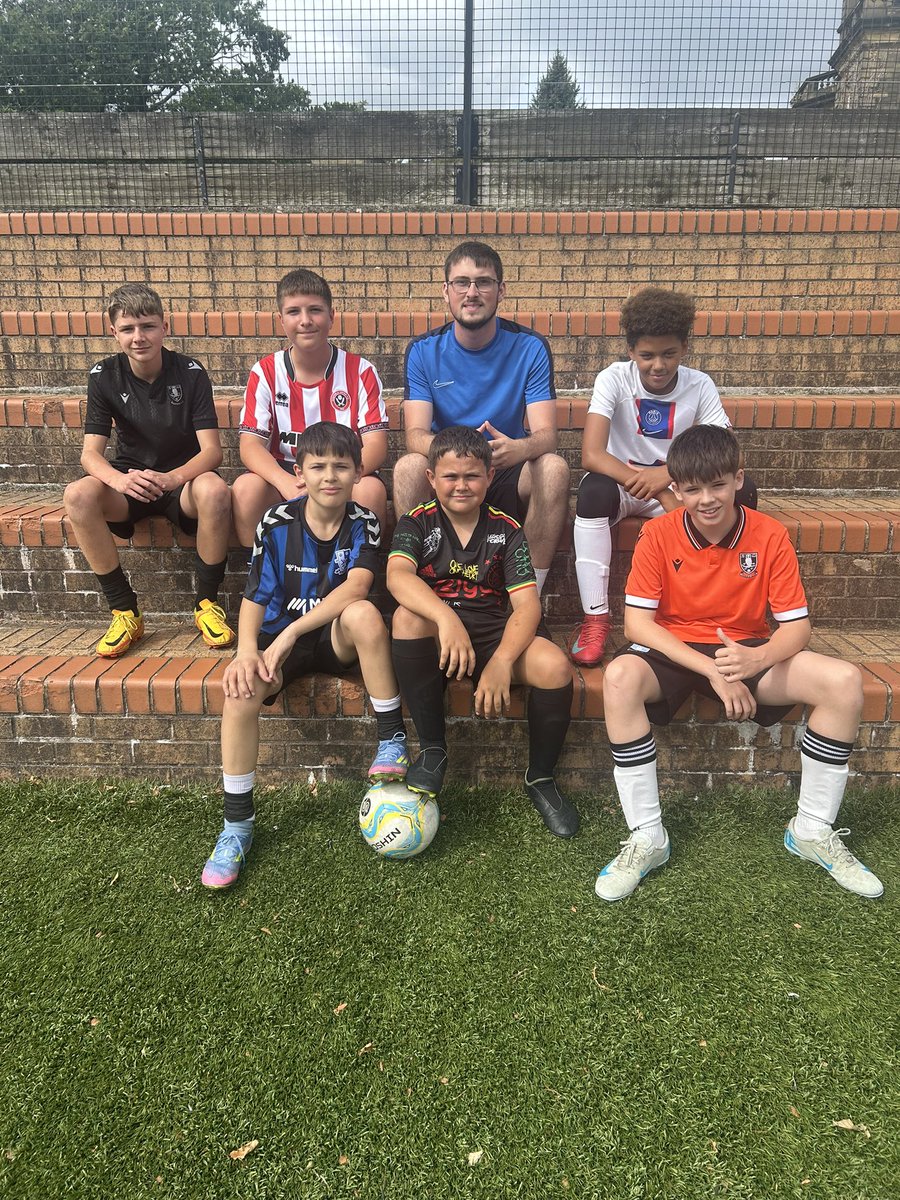 We have started our last Block of soccer camps for this summer!! Great to have a group of players from local grassroots team City of Sheffield U13s join us, hope you all have a great day!! ⚽️⚽️⚽️⚽️⚽️