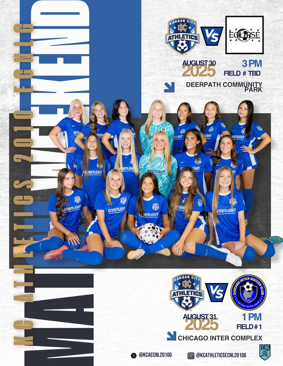 Julia Stanley (@juliastanley_20) on Twitter photo Looking forward to playing this weekend!
<a href="/MarcusKelcher/">Marcus Kelcher</a> <a href="/TopDrawerSoccer/">TopDrawerSoccer</a> <a href="/ImCollegeSoccer/">College Soccer Truth ™</a> <a href="/ImYouthSoccer/">ECNL/GA/Recruiting/College Soccer</a> <a href="/KCAECNL2010g/">KC Athletics Academy Elite 2010 ECNL</a> <a href="/AthleticsKC/">KC Athletics Soccer Club</a> Looking forward to playing this weekend!
<a href="/MarcusKelcher/">Marcus Kelcher</a> <a href="/TopDrawerSoccer/">TopDrawerSoccer</a> <a href="/ImCollegeSoccer/">College Soccer Truth ™</a> <a href="/ImYouthSoccer/">ECNL/GA/Recruiting/College Soccer</a> <a href="/KCAECNL2010g/">KC Athletics Academy Elite 2010 ECNL</a> <a href="/AthleticsKC/">KC Athletics Soccer Club</a>