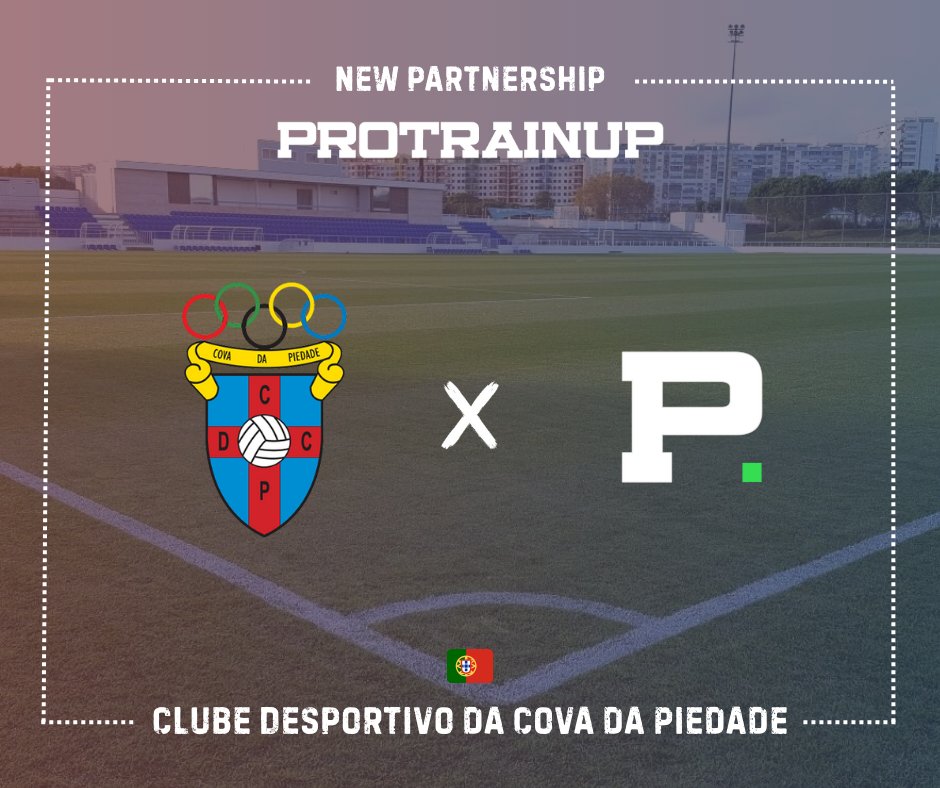 Portugalia 22 krajem, w którym wdrożyliśmy system ProTrainUp🇵🇹🔥Clube Desportivo da Cova da Piedade to klub portugalskiej Ligue 3, który postawił na ProTrainUp w pracy z pierwszym zespołem, a w przyszłości także w akademii ⚽📲 Dzięki za zaufanie! 😉