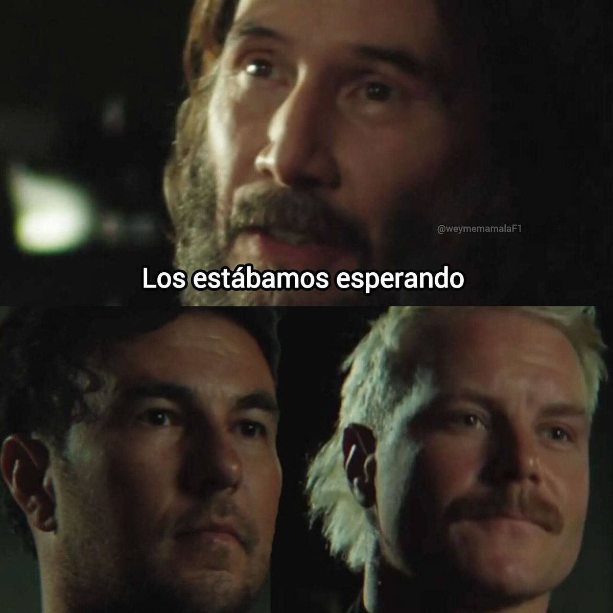 weymemamalaf1's tweet photo. ¡EN EFECTO, ES CINE! 😭😱John Wick, Checo Pérez y Valtteri Bottas en un mismo equipo. https://t.co/7glyd7SPK0