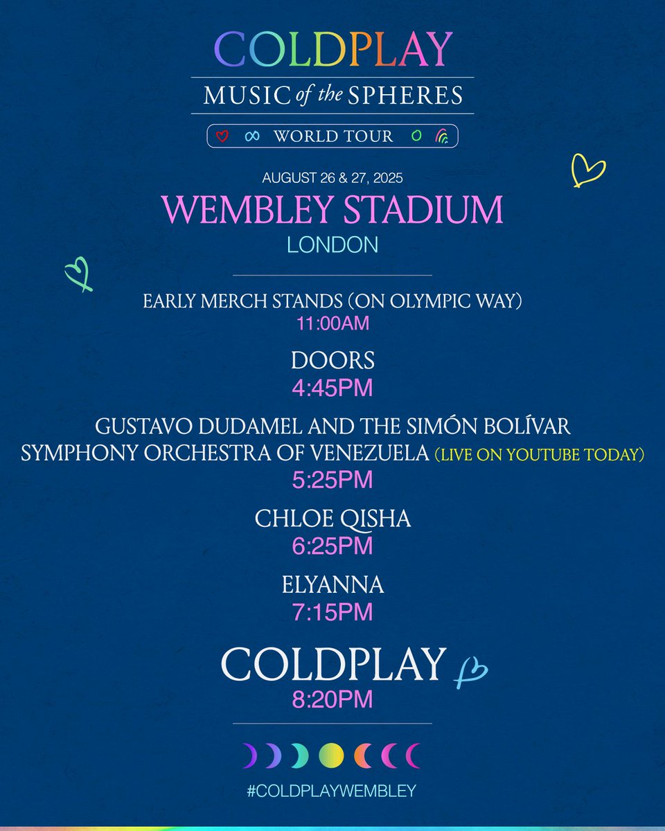 coldplay's tweet image. #ColdplayWembley 3 &amp;amp; 4