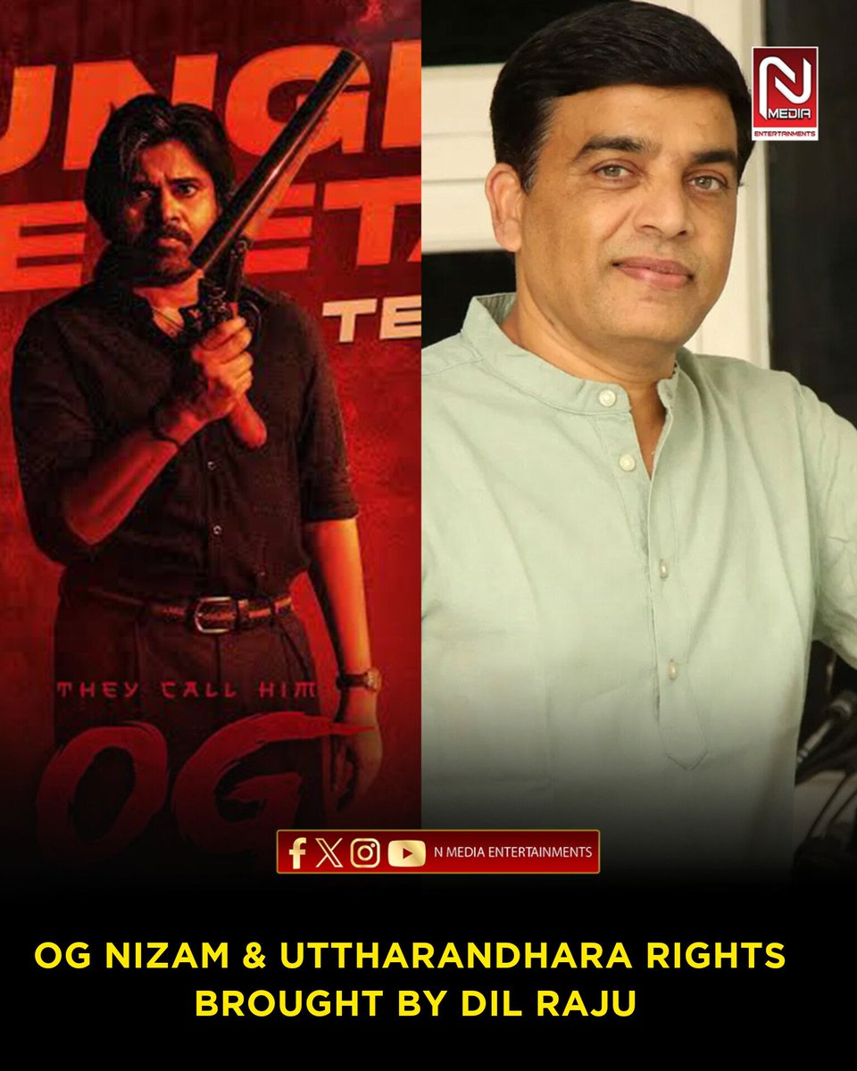 NmediaEnt's tweet image. Massive...

#TheyCallHimOG #DilRaju #PawanKalyan #NMedia
