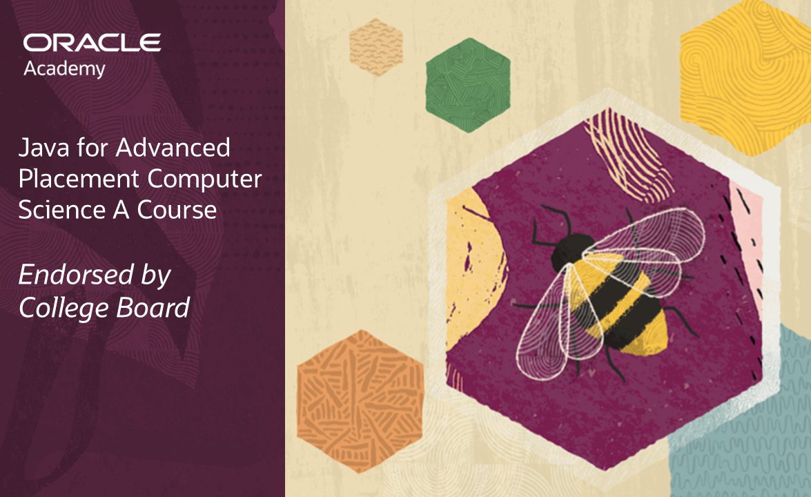 OracleAcademy's tweet image. We’re excited to announce that our #OracleAcademy #Java for #APComputerScience A curriculum is now endorsed by the @CollegeBoard. This two-for-one course is ideal for educators preparing students for the Advanced Placement Computer Science A exam AND the @Oracle Certified…
