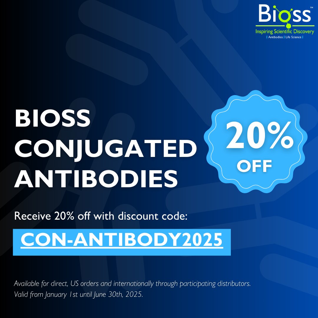 For a limited-time only: Receive 20% off Bioss Conjugated Antibodies! 

Search your targets of interest here: hubs.ly/Q03Fsqmv0.