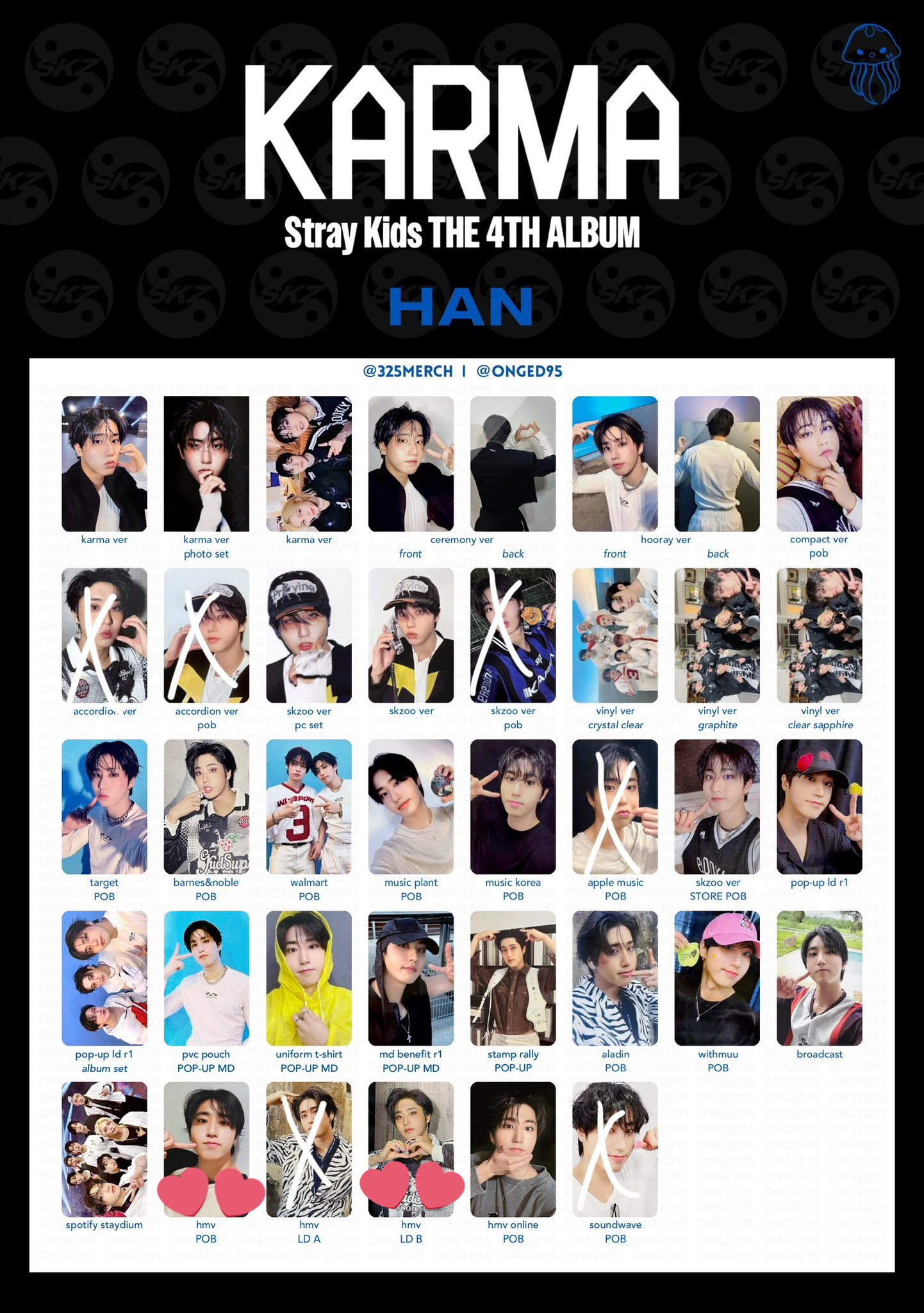 straykids KARMA スキズ hmv フライヤー 8枚セット ライブ