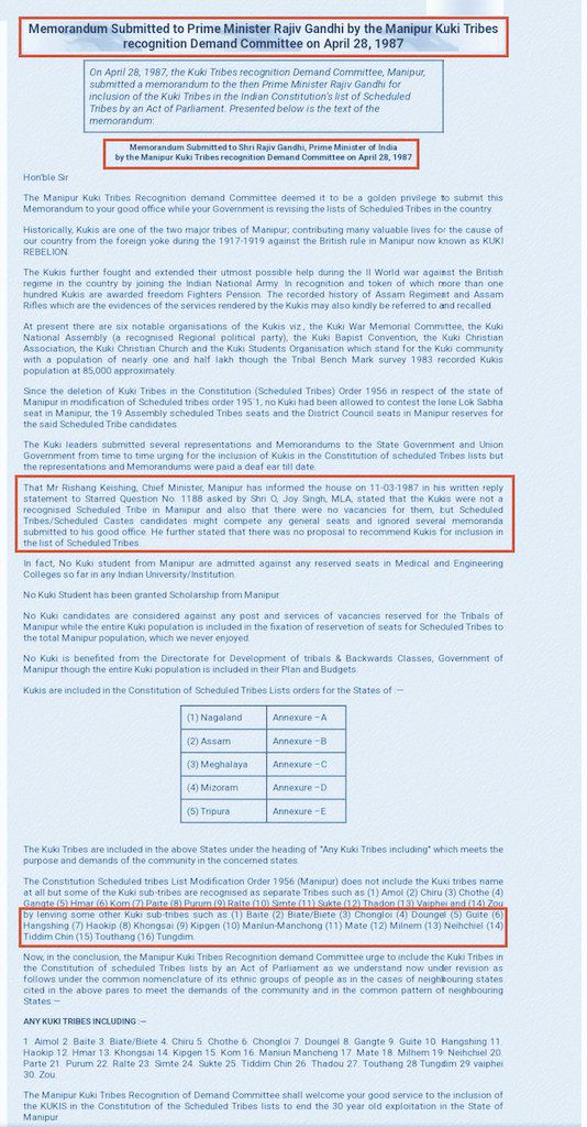 📑 Executive Summary

Petition on Misclassification of Churachandpur, Moreh &amp; Kangpokpi as Hill Areas

---

1. The Core Issue

In 1963, the official Manipur Gazette Notification classified Churachandpur subdivision as Valley Area.

In 1969, Churachandpur and Sadar Hills (now