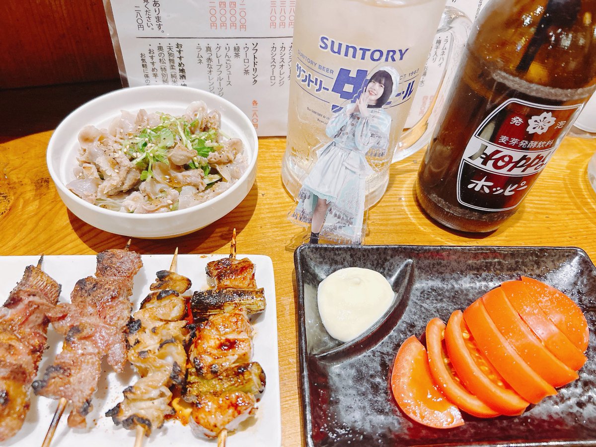 残業からの独り晩酌💚
＃のせちゃんご飯食べよ