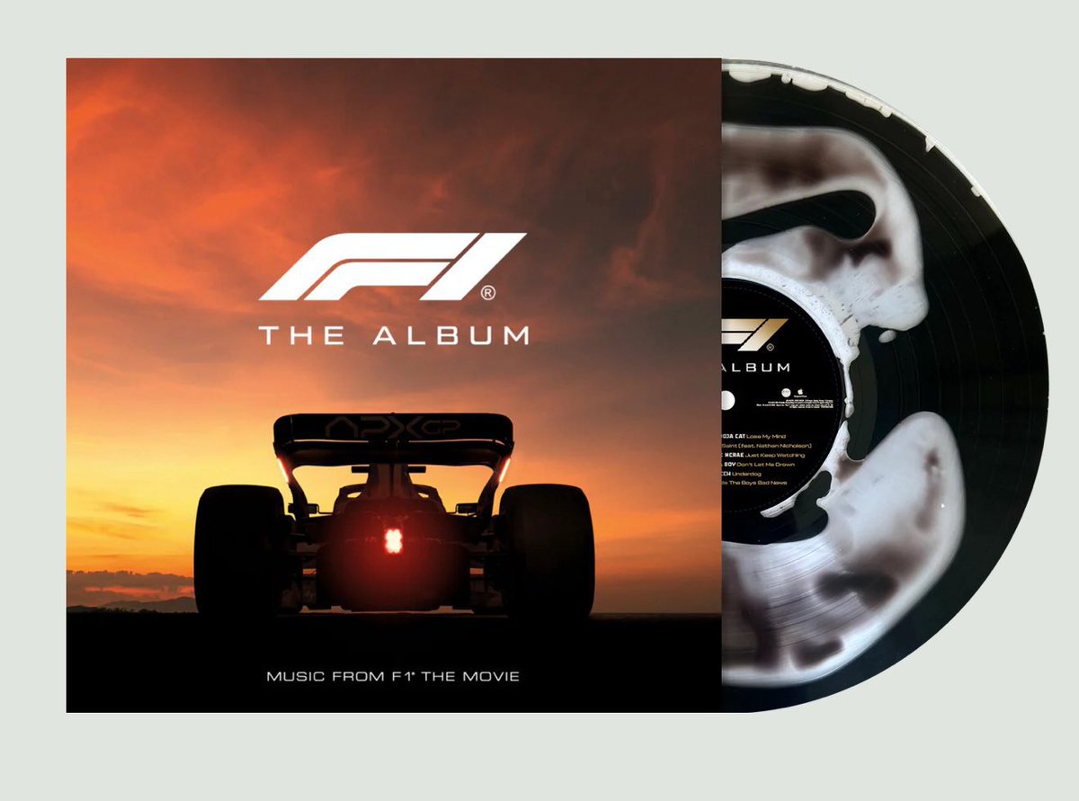 [Pre-order] 
F1 The Album Various (black oil effect liquid LP)
 
3290 บาท *(มัดจำ 1600 บาท)

*ราคารวมส่งกลับ✈️และส่งในไทย
*Release 20/10/2025
#แผ่นเสียง #ไวนิล #ตลาดนัดสากล