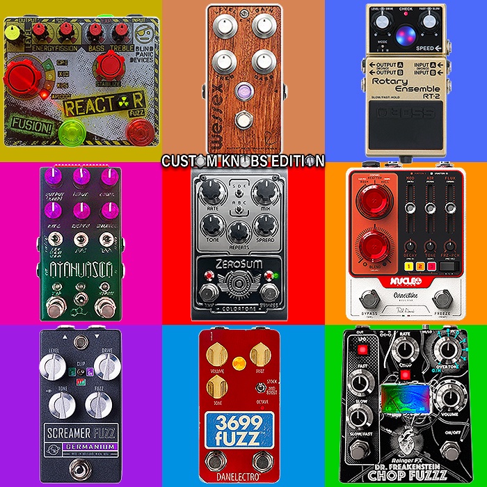 x_pedal's tweet image. 9 cool pedal designs - each with proprietary custom designed knobs - guitarpedalx.com/news/gpx-blog/…  #customknobs #customdesignedknobs #proprietaryknobdesigns @blindpanicdevices @bogner_amps @bossinfoglobal @chasebliss #abracadabraaudio @colortonepedals @cornerstonegear @cusackmusic