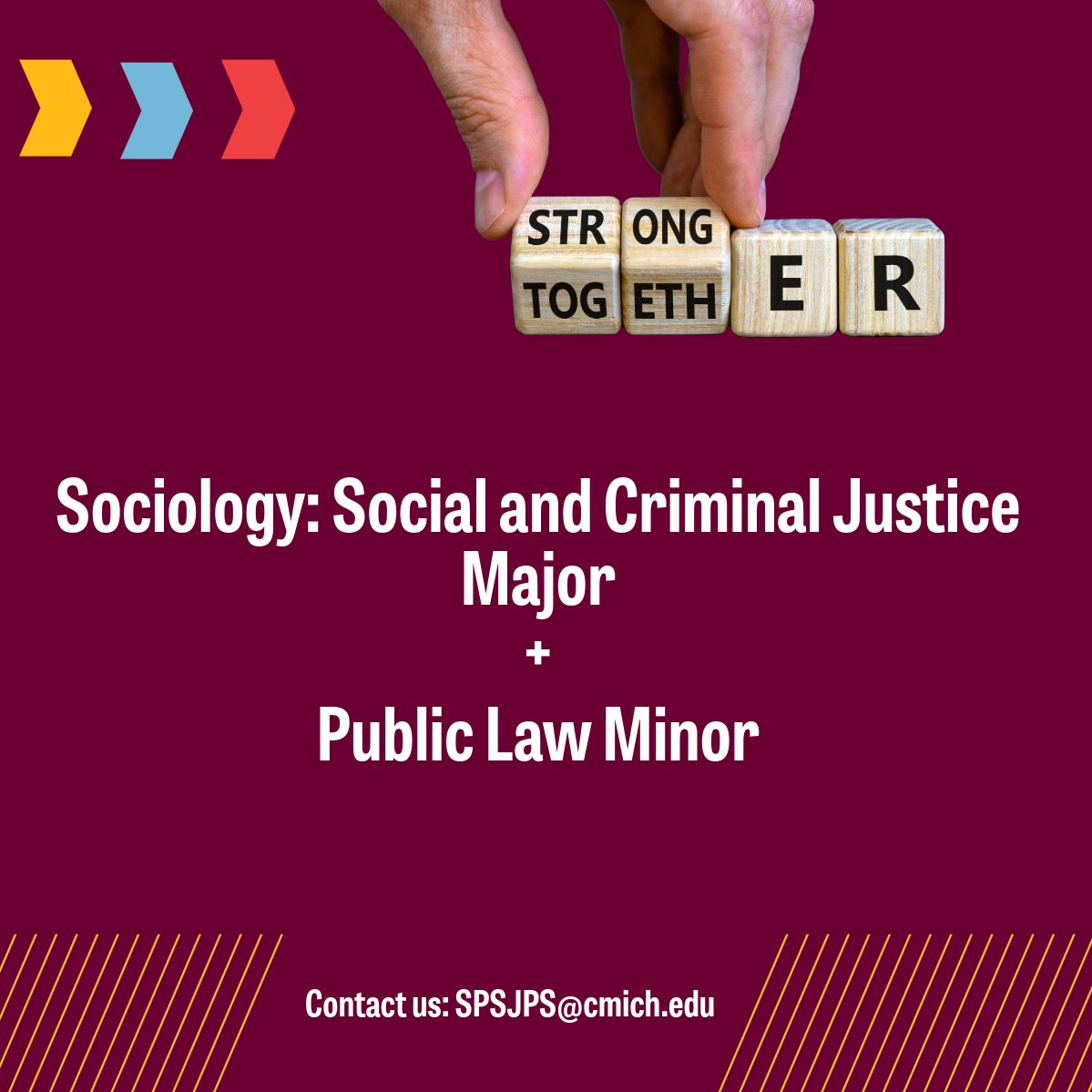 Combine a Social and Criminal Justice major with a Public Law minor to unlock opportunities for the career you’ve always wanted. 🔥⬆️