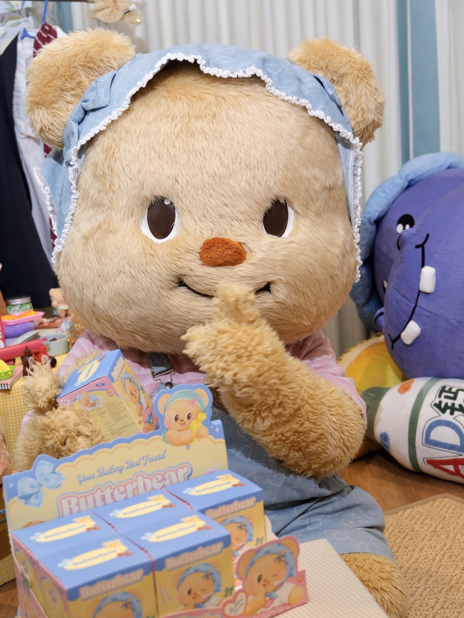 バターベア butterbear ぬいぐるみ エプロン バターベア butterbear ぬいぐるみ エプロン
