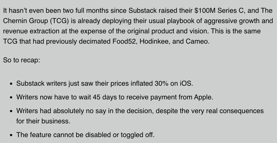 From today's Big Desk Energy.

I'm in several DMs with people on Substack looking for a change, and am doing a group call with some of them on Thursday. 

DM me if you want to be invited.