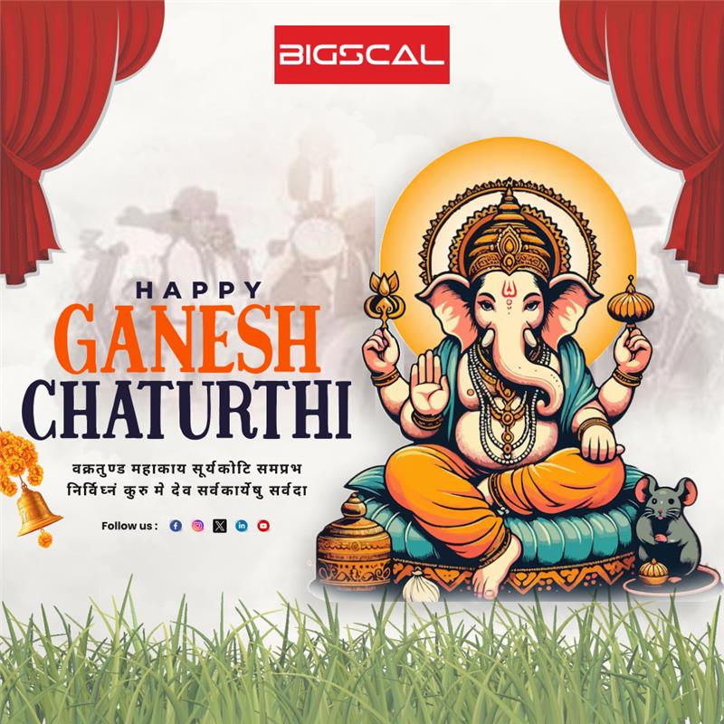 BigscalTech's tweet image. 🐘✨ May Lord Ganesha remove obstacles & shower blessings of happiness, wisdom & prosperity on this auspicious Ganesh Chaturthi 🌺🙏
🌸 Ganpati Bappa Morya! 🎉
#GaneshChaturthi2025 #GanpatiBappaMorya #FestivalVibes #BigscalCelebrations