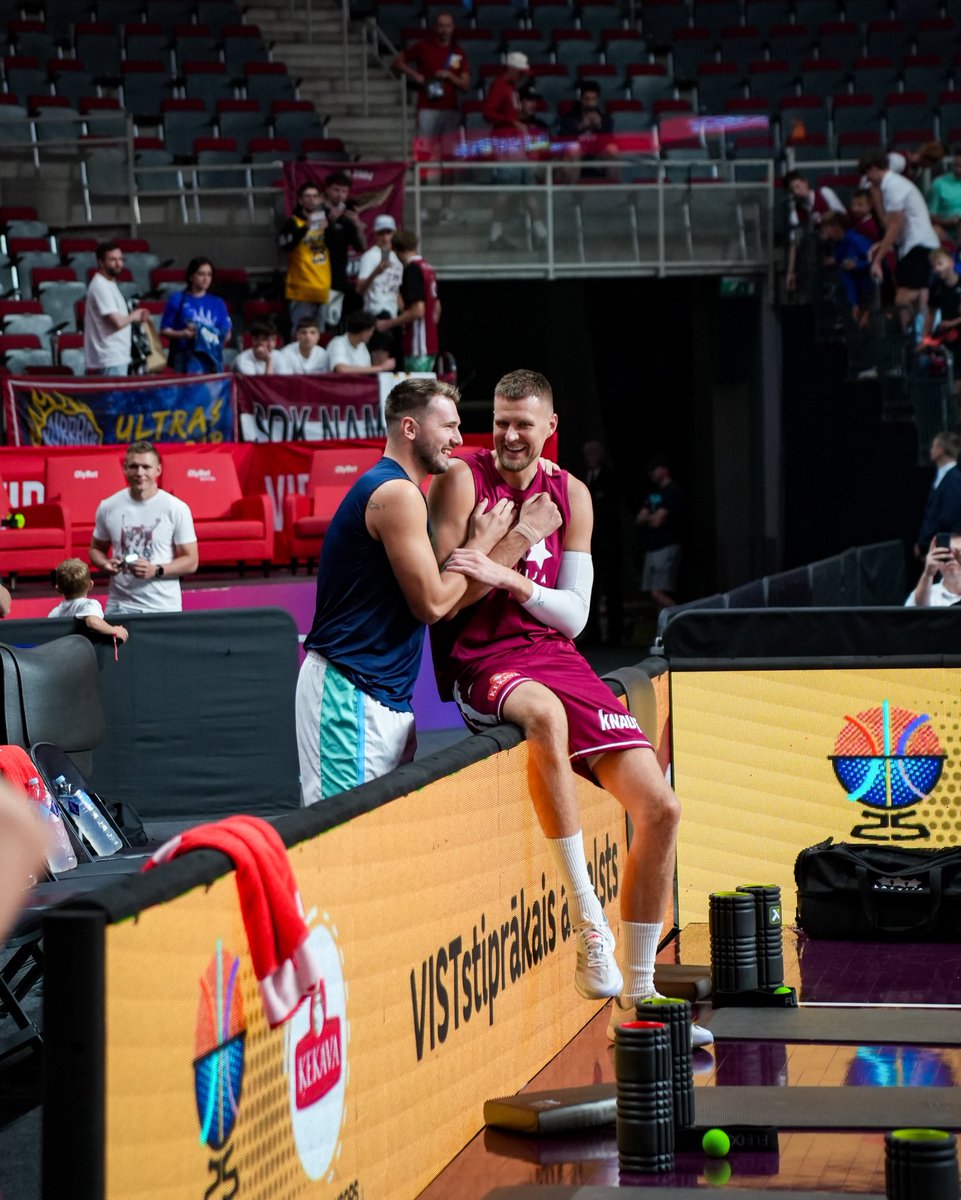 People in Latvia were angry how much money their national team spent on EuroBasket preparations and one of the questions was if they really paid for Slovenian plane tickets.

General Secretar of Latvian basketball association Kaspars Cipruss:

"Yes. We paid for the Slovenians'