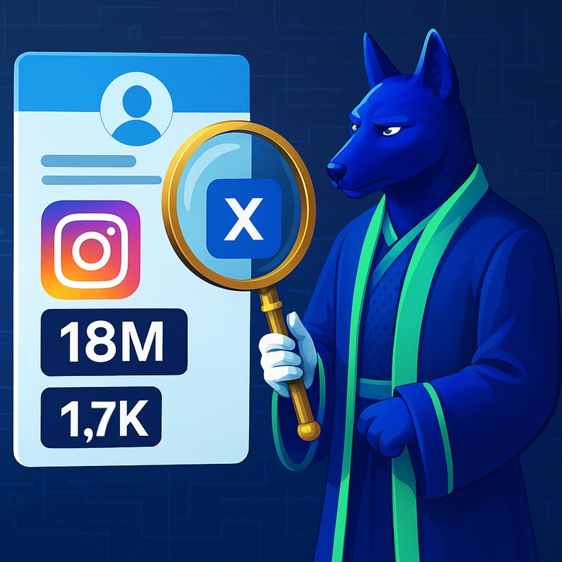 18M Instagram fans. 1.7K Twitter followers. Something doesn’t add up. Reviewing an <a href="/X/">X</a> profile is not always as straightforward as it seems 👀 challenge me on <a href="/WakweliChain/">Wakweli</a> if you don't agree with my verdict on <a href="/KaranJohar/">Karan Johar</a>'s profile 😉 (links at the end of the thread)