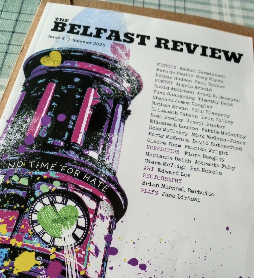 The Belfast Review (@belfastreview) on Twitter photo Our new issue is out and about in the wild, grab a copy to see the newest writing from Belfast and beyond.
Each page a colourful bonanza of talent.
Available on our website, Amazon & Kindle
Link below Our new issue is out and about in the wild, grab a copy to see the newest writing from Belfast and beyond.
Each page a colourful bonanza of talent.
Available on our website, Amazon & Kindle
Link below