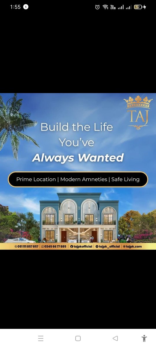 In the heart of Taj, the Daffodil Sector gives you everything you need to build the life you’ve always wanted. 

With a prime location, modern amenities, and safe surroundings, your perfect 5 Marla plot is waiting for you. 

Get in touch today <a href="/UMERTANVEERKHAN/">Umer.T</a>