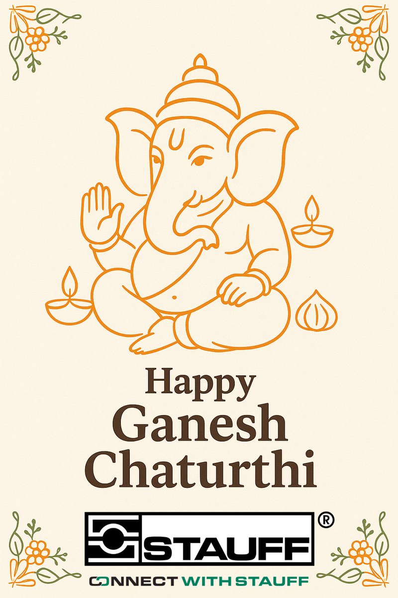 IndiaStauff's tweet photo. “Wishing everyone wisdom, prosperity, and success this Ganesh Chaturthi. 🌿🐘✨
Happy Ganesh Chaturthi from all of us at STAUFF India! 💚
#GaneshChaturthi #FestiveSpirit #STAUFFIndia #NewBeginnings” https://t.co/NOzNu9fmrg